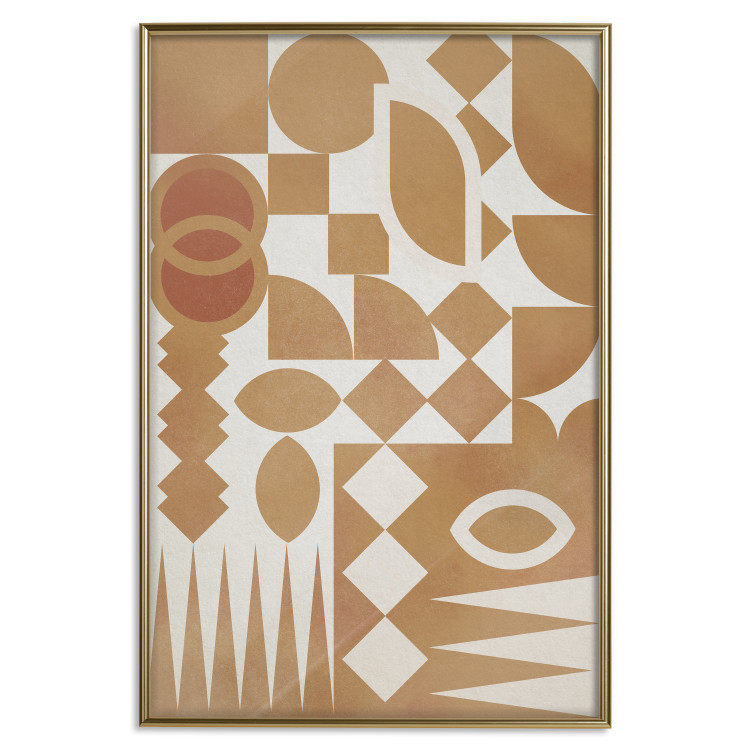 Wall Poster Figurative Harmony - abstract and orange geometric figures 134831 additionalImage 21
