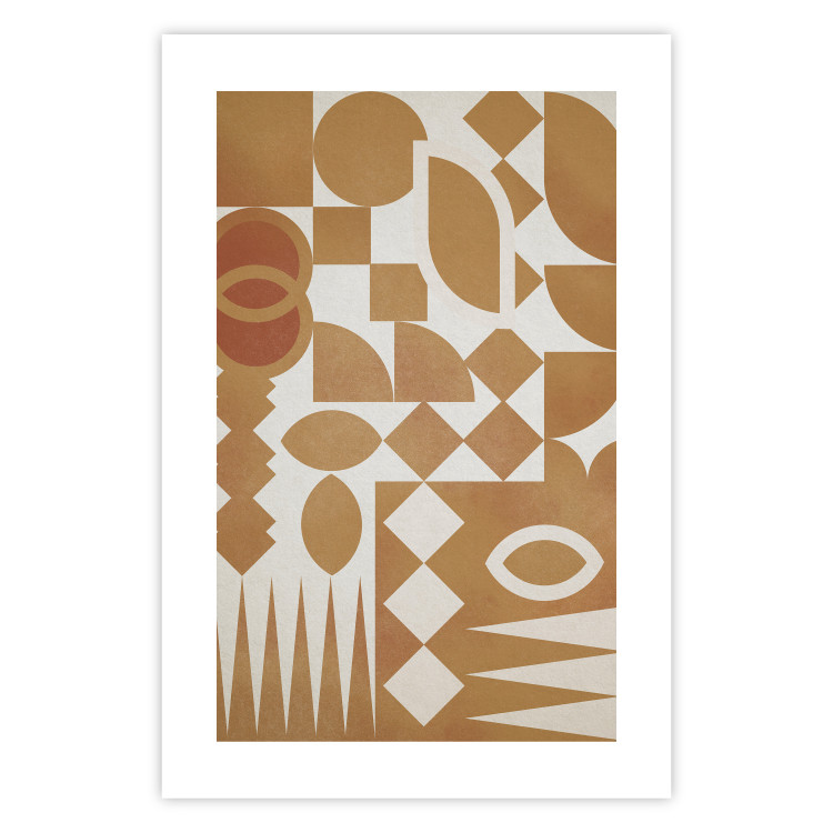 Wall Poster Figurative Harmony - abstract and orange geometric figures 134831 additionalImage 25