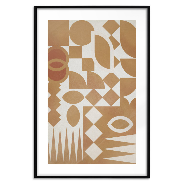 Wall Poster Figurative Harmony - abstract and orange geometric figures 134831 additionalImage 15