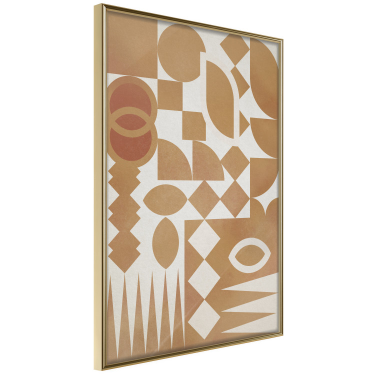 Wall Poster Figurative Harmony - abstract and orange geometric figures 134831 additionalImage 12
