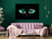 Canvas Print Night Moth (1-piece) Wide - third variant - green wings 142531 additionalThumb 3