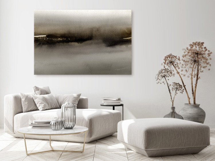 Canvas Print Abstract View (1-piece) Wide - composition in grays 143831 additionalImage 3