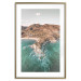 Poster Turquoise Cliff - Sunny Shore Landscape With Mountains, Beach and Sea 145231 additionalThumb 23