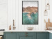 Poster Turquoise Cliff - Sunny Shore Landscape With Mountains, Beach and Sea 145231 additionalThumb 12