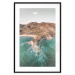 Poster Turquoise Cliff - Sunny Shore Landscape With Mountains, Beach and Sea 145231 additionalThumb 26