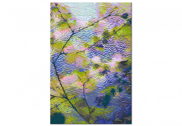 Paint by number View From the Window - Twigs With Small Green, Purple and Pink Leaves 146231 additionalImage 3