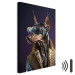 Canvas Print AI Doberman Dog - Animal Fantasy Portrait With Stylish Glasses - Vertical 150231 additionalThumb 8