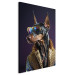 Canvas Print AI Doberman Dog - Animal Fantasy Portrait With Stylish Glasses - Vertical 150231 additionalThumb 2