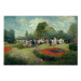 Canvas Print Meeting in the Garden - An Ai-Generated Landscape in the Style of Monet 151031