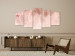Canvas Print Pastel Boho - Pink Composition With Fluffy Plants 151431 additionalThumb 3