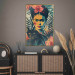 Wall Poster Tropical Frida - A Portrait of the Painter Holding a Black Cat 152231 additionalThumb 2