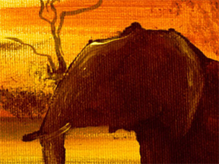 Canvas Art Print Family of elephants 49231 additionalImage 3