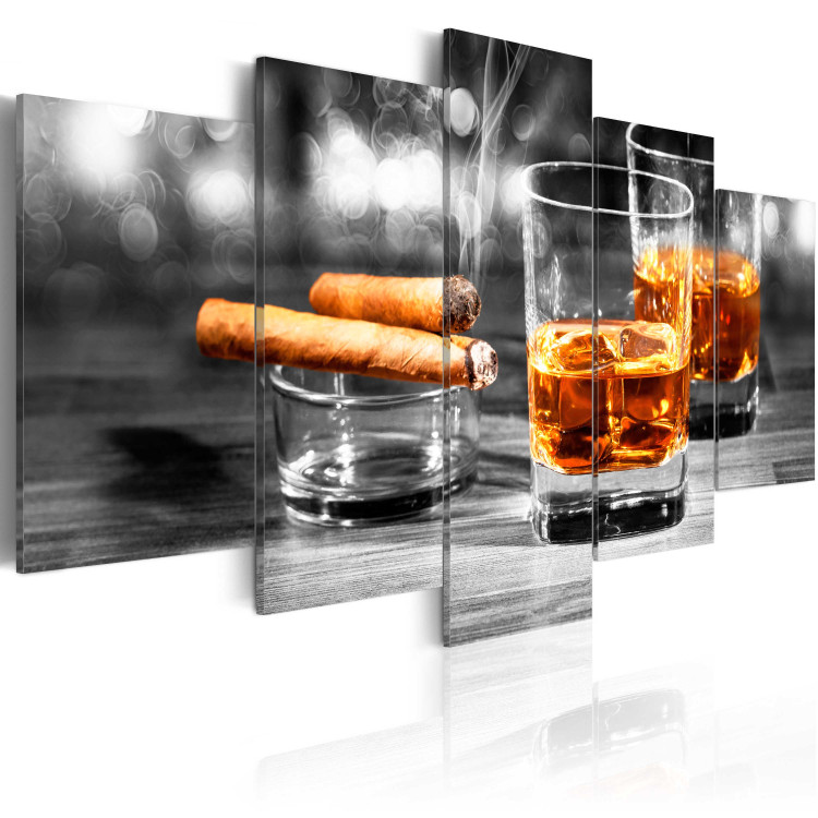 Canvas Print Cigars and whiskey 59031 additionalImage 2