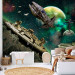 Photo Wallpaper Galactic Conquest - Space landscape with a fleet of spaceships for a teenager 61131 additionalThumb 4