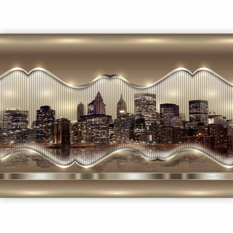 Photo Wallpaper New York - Landscape of Urban Architecture in Glamour Style with a Reflection 61631 additionalImage 5