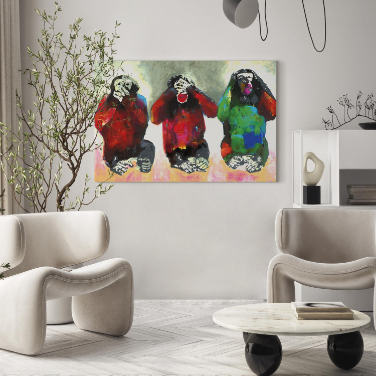 Canvas Art Print Three Wise Monkeys 88931 additionalImage 9