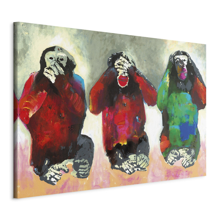 Canvas Art Print Three Wise Monkeys 88931 additionalImage 2