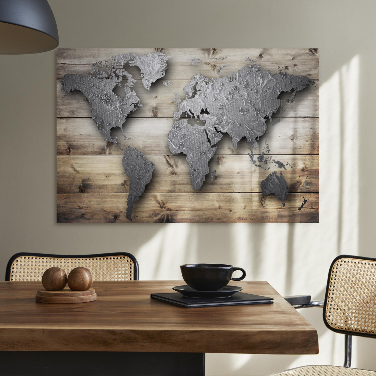 Canvas Print Silver World 90531 additionalImage 11