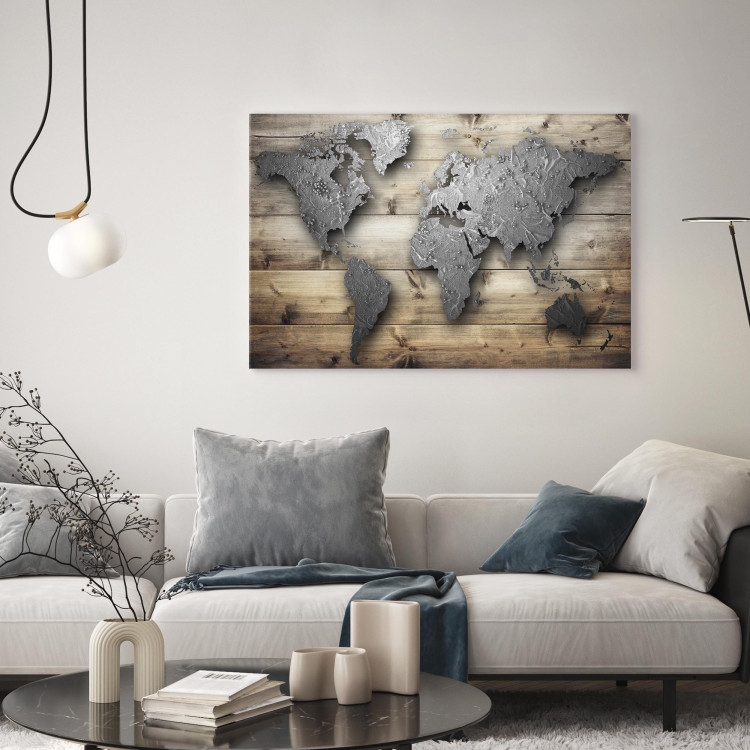 Canvas Print Silver World 90531 additionalImage 3