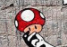 Print On Glass Super Mario Mushroom Cop by Banksy [Glass] 94331 additionalThumb 5