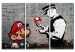 Print On Glass Super Mario Mushroom Cop by Banksy [Glass] 94331 additionalThumb 2