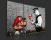 Print On Glass Super Mario Mushroom Cop by Banksy [Glass] 94331 additionalThumb 6