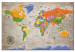 Decorative Pinboard World Map: Retro Style [Cork Map] 95931 additionalThumb 2