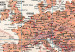 Decorative Pinboard World Map: Orange World [Cork Map] 98031 additionalThumb 5