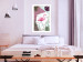 Wall Poster Flamingo Stroll - geometric abstraction with a pink bird and leaves 114441 additionalThumb 4