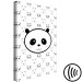 Canvas Art Print Cheerful panda - children's graphics with pandas and bears heads 114541 additionalThumb 6