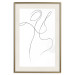 Poster Dance - black and white delicate line art with the outline of a human silhouette 115241 additionalThumb 19