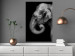 Wall Poster Elephant Portrait - black and white composition with an African animal 116441 additionalThumb 17