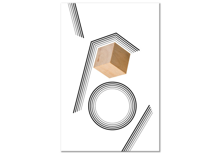 Canvas Wooden Cube (1 Part) Vertical 116541