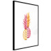 Poster Mismatches - yellow-pink halves of tropical fruits on a white background 116941 additionalThumb 7