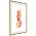Poster Mismatches - yellow-pink halves of tropical fruits on a white background 116941 additionalThumb 4