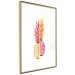 Poster Mismatches - yellow-pink halves of tropical fruits on a white background 116941 additionalThumb 10