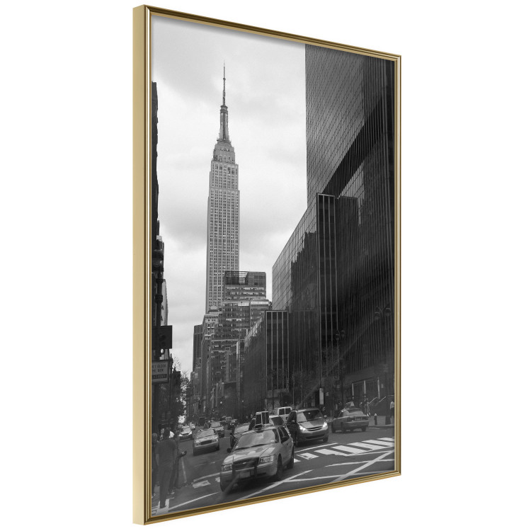 Poster New York Street - black and white architectural shot in the city center 117141 additionalImage 14