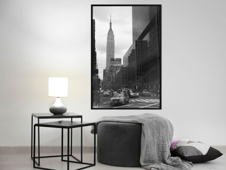 Poster New York Street - black and white architectural shot in the city center 117141 additionalImage 5