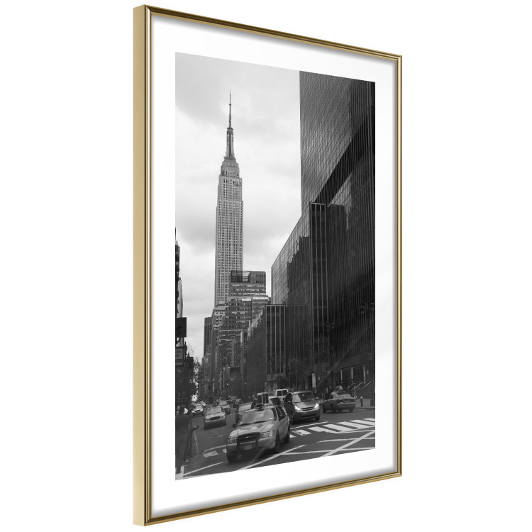 Poster New York Street - black and white architectural shot in the city center 117141 additionalImage 8