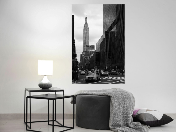 Poster New York Street - black and white architectural shot in the city center 117141 additionalImage 23