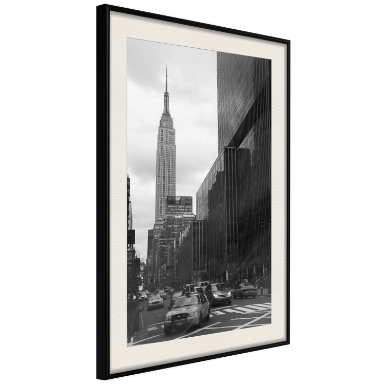 Poster New York Street - black and white architectural shot in the city center 117141 additionalImage 3
