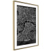 Wall Poster Dark Map of London - black and white composition with English inscriptions 118141 additionalThumb 8