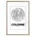 Poster Retro Cologne - black and white map of the oldest city in Germany 118441 additionalThumb 16