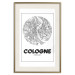Poster Retro Cologne - black and white map of the oldest city in Germany 118441 additionalThumb 19