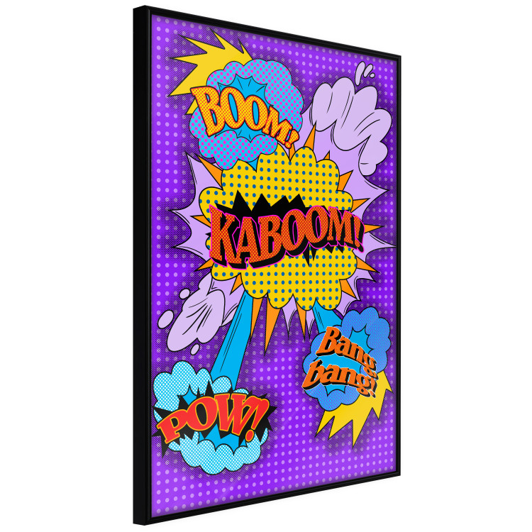 Poster Kaboom! - English texts with colorful patterns in a pop art motif 122741 additionalImage 10