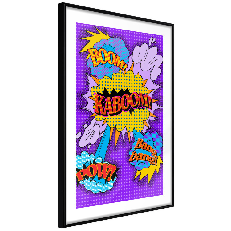 Poster Kaboom! - English texts with colorful patterns in a pop art motif 122741 additionalImage 13