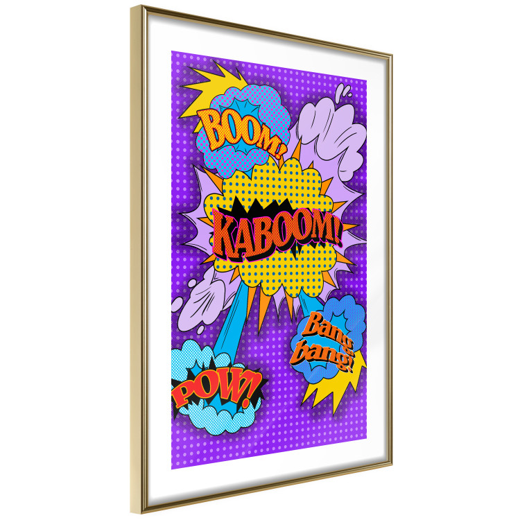 Poster Kaboom! - English texts with colorful patterns in a pop art motif 122741 additionalImage 8