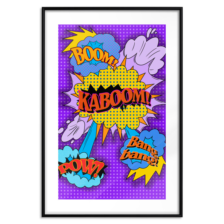 Poster Kaboom! - English texts with colorful patterns in a pop art motif 122741 additionalImage 15