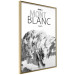 Poster Mont Blanc - black and white mountain landscape with English captions 123741 additionalThumb 14