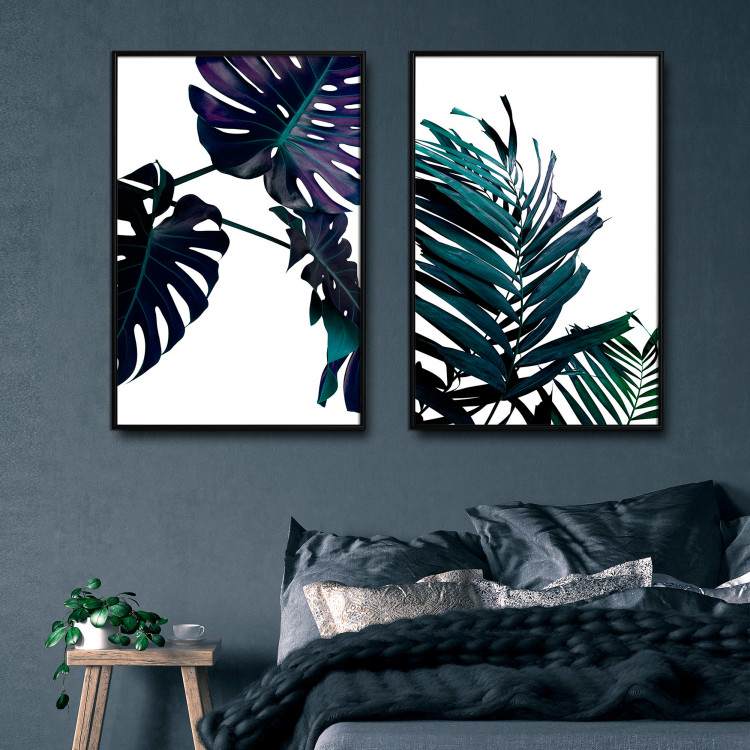 Wall art collection Emerald Leaves 124741 additionalImage 2